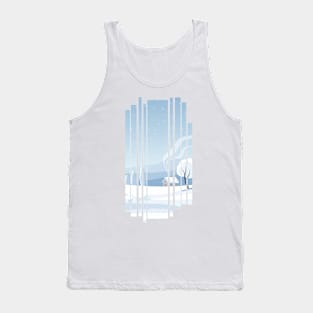 Winter cabin illustration Tank Top